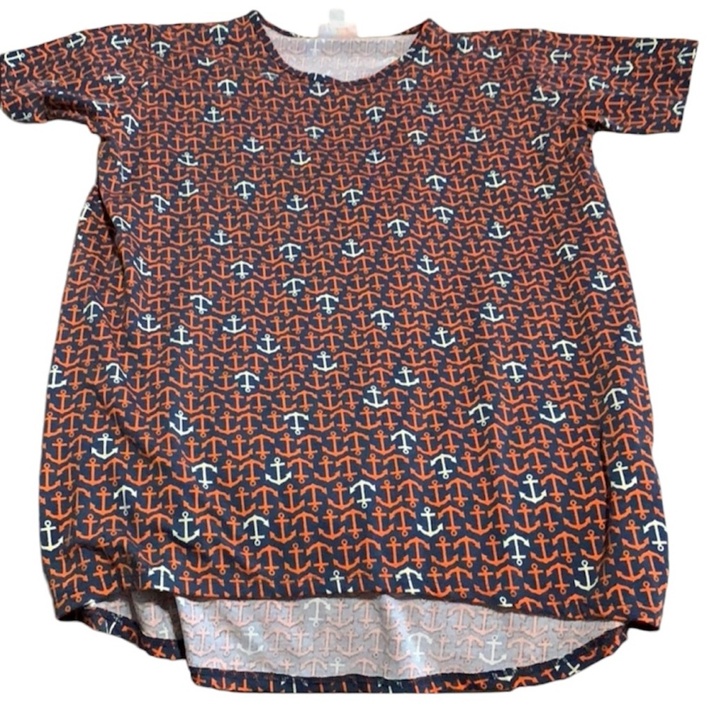 LuLaRoe Kids Size 14 Anchor Gracie Nautical